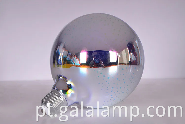 Lâmpadas lideradas por vidro 3D coloridas para exibição festiva de fogos de artifício